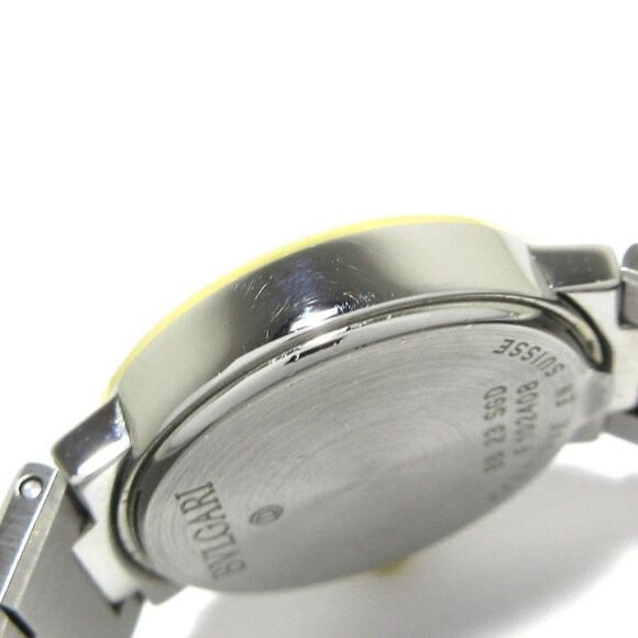 Auth BVLGARI Bvlgari Bvlgari BB23SGD F102408 Silver 18K Yellow Gold Wrist Watch - Picture 10 of 16